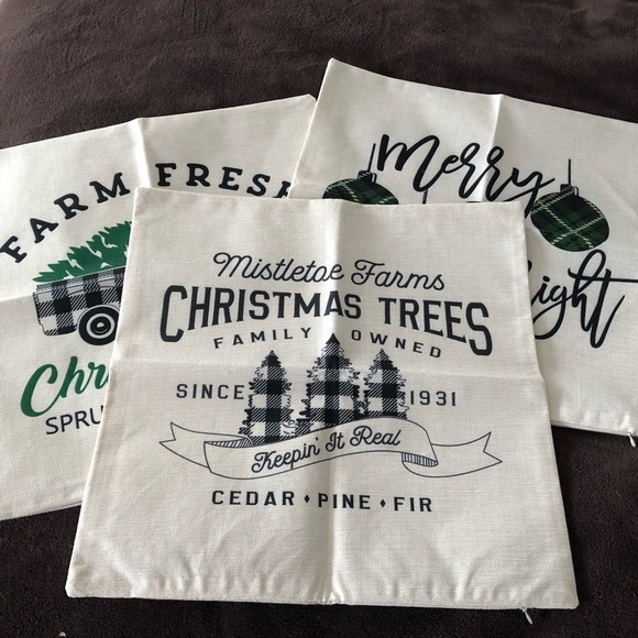 Other - Set of 3 18 x 18 Xmas Throw Pillow Covers